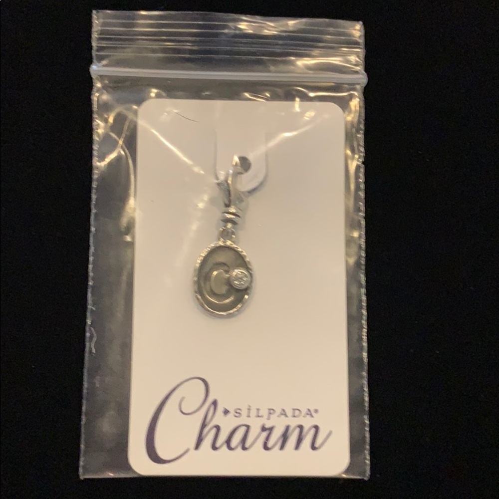 Silpada Sterling Initial “c” Charm